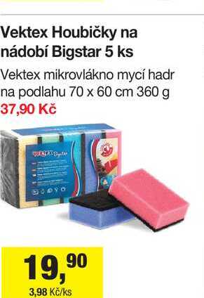 Vektex Houbičky na nádobí Bigstar 5 ks
