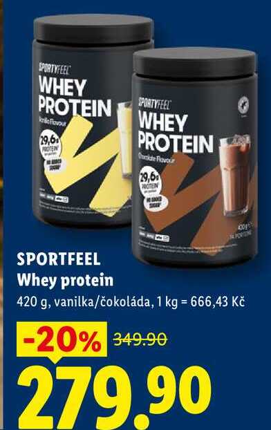 SPORTFEEL Whey protein, 420 g