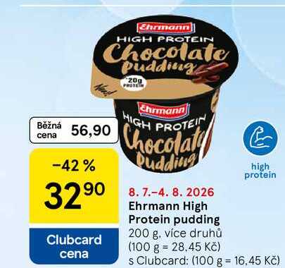 Ehrmann High Protein pudding, 200 g, více druhů