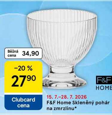 F&F Home Skleněný pohár na zmrzlinu