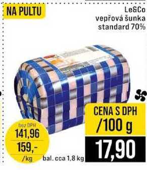 Le&Co vepřová šunka standard 70% 100g
