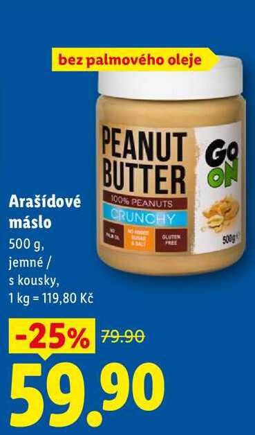 Arašídové máslo, 500 g