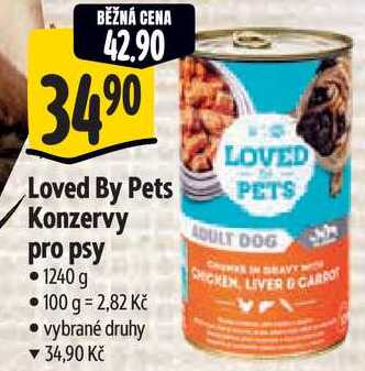 Loved By Pets Konzervy pro psy, 1240 g