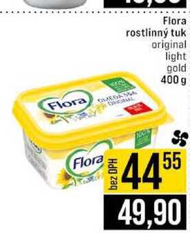 Flora rostlinný tuk original light gold 400 g