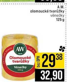 AW Olomoucké tvarůžky Věnečky 125g