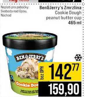 Ben&Jerry's Zmrzlina Cookie Dough peanut butter cup 465 ml