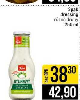 Spak dressing různé druhy 250 ml