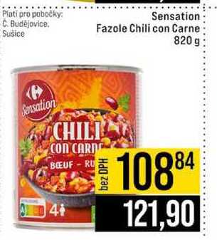 Sensation Fazole Chili con Carne 820 g