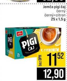 Jemča pigi čaj černý černý+citron 25 x 1,5 g