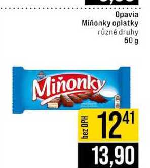 Opavia Miñonky oplatky různé druhy 50g