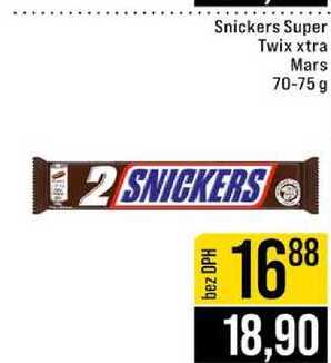 Snickers Super Twix xtra Mars 70-75 g