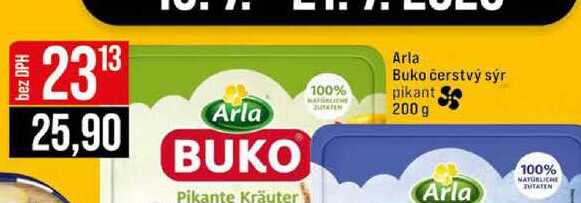 Arla Buko čerstvý sýr pikant 200 g