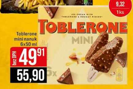 Toblerone mini nanuk 6x50 ml