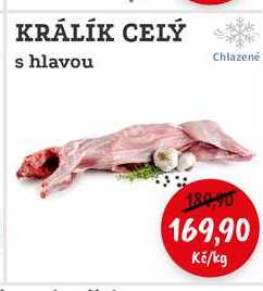 KRÁLÍK CELÝ s hlavou 1kg