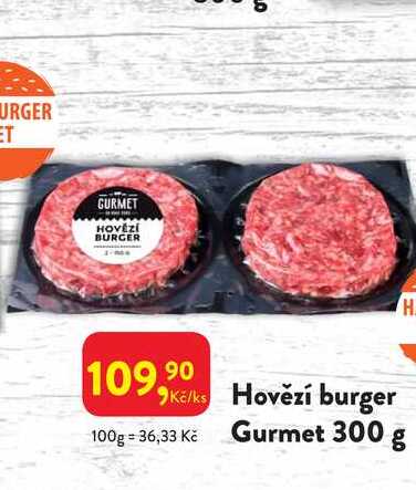 Hovězí burger Gurmet 300 g