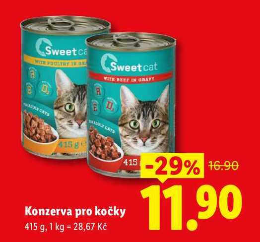 Konzerva pro kočky, 415 g
