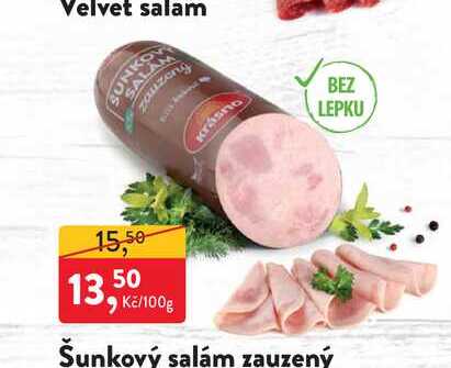 Šunkový salám zauzený 100g
