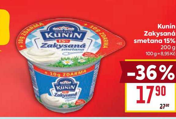 Kunín Kysaná smetana krémovitá 200g