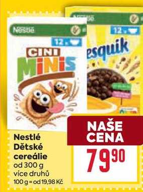 Nestlé Dětské cereálie od 300 g