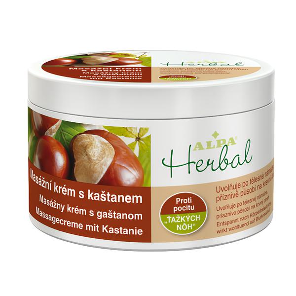 Alpa Herbal masážní krém kaštan
