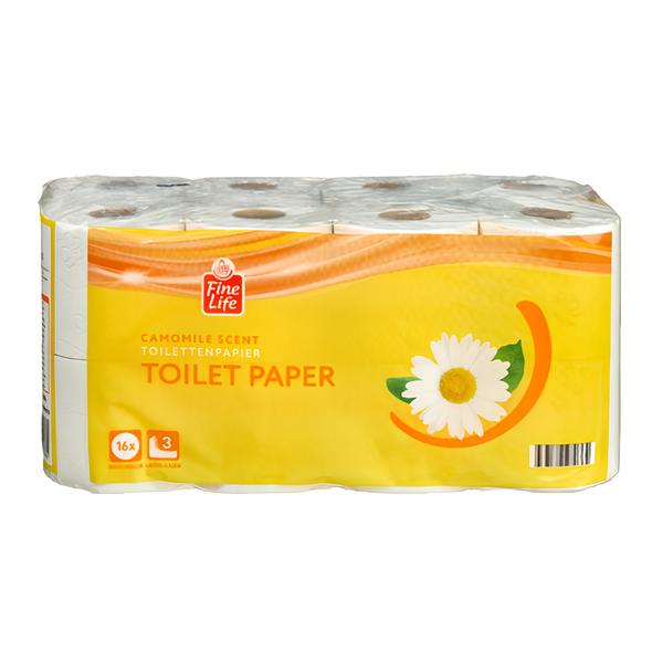 Fine Life Toaletní papír Camomile, 3vrstvý, 16 ks