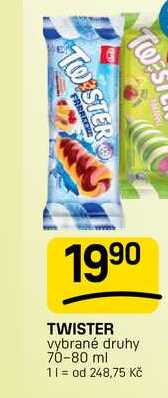 TWISTER vybrané druhy 70-80ml