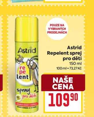 Astrid Repelent sprej pro děti 150 ml