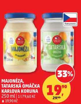 TATARSKÁ OMÁČKA KARLOVA KORUNA, 250 ml