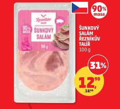 ŠUNKOVÝ SALÁM ŘEZNÍKŮV TALÍŘ, 100 g