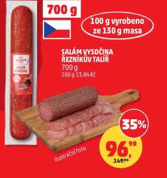 SALÁM VYSOČINA ŘEZNÍKŮV TALÍŘ, 700 g