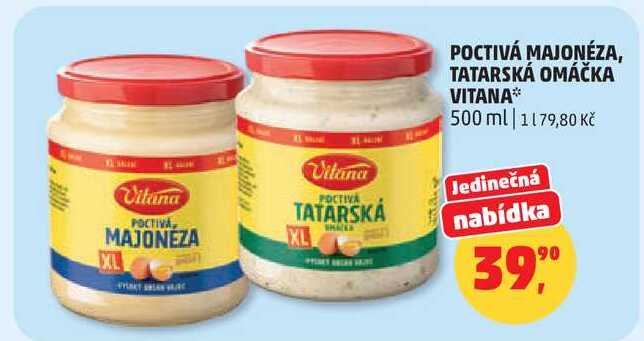 TATARSKÁ OMÁČKA VITANA, 500 ml