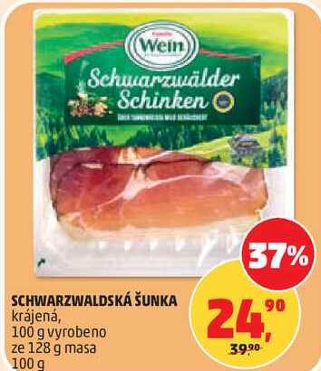 SCHWARZWALDSKÁ ŠUNKA krájená, 100 g