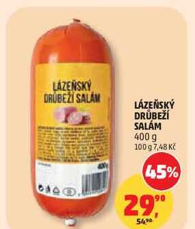 LÁZEŇSKÝ DRŮBEŽÍ SALÁM, 400 g