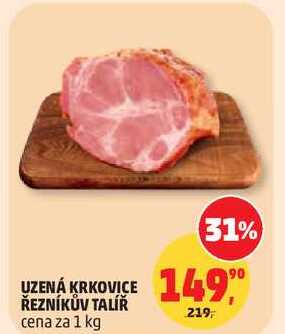 UZENÁ KRKOVICE ŘEZNÍKŮV TALÍŘ, 1 kg