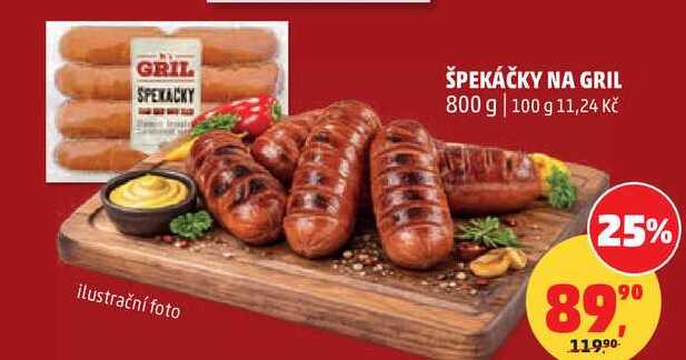 ŠPEKÁČKY NA GRIL, 800 g