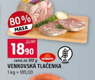 VENKOVSKÁ TLAČENKA 100g