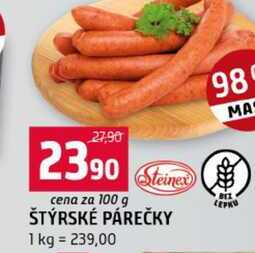 ŠTÝRSKÉ PÁREČKY 100g