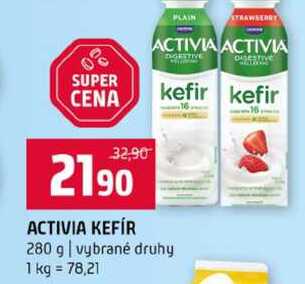 ACTIVIA KEFIR 280 g vybrané druhy