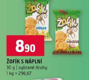 ŽOFÍK S NÁPLNÍ 30 g vybrané druhy