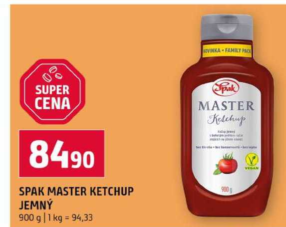SPAK MASTER KETCHUP JEMNÝ 900 g