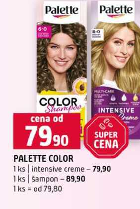 PALETTE COLOR intensive creme 1ks šampon