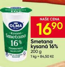OLMA Smetana kysaná 16% 200 g