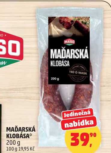 MAĎARSKÁ KLOBÁSA, 200 g