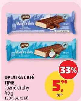 OPLATKA CAFÉ TIME různé druhy, 40g