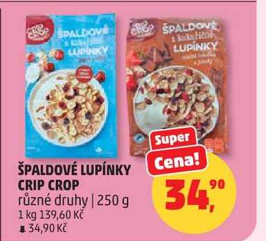 ŠPALDOVÉ LUPÍNKY CRIP CROP různé druhy, 250 g