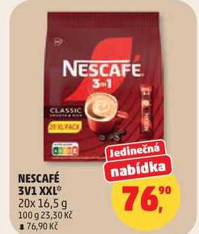 NESCAFÉ 3V1 XXL, 20x 16,5 g