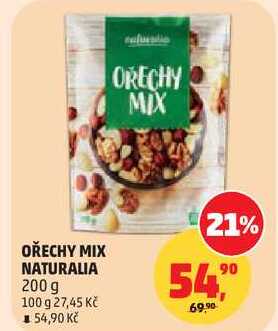 OŘECHY MIX NATURALIA, 200 g