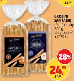 GRISSINI SAN FABIO různé druhy, 200 g