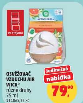 OSVĚŽOVAČ VZDUCHU AIR WICK různé druhy, 75 ml