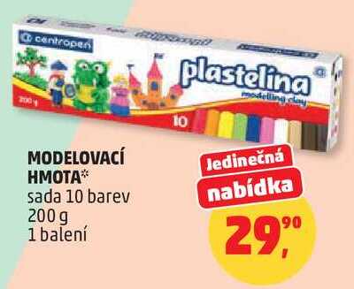 MODELOVACÍ HMOTA sada 10 barev, 200 g
